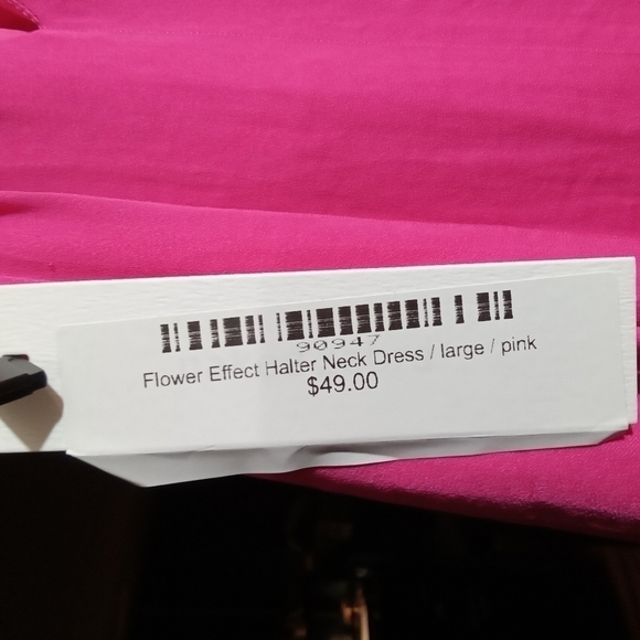 Pink Naked Zebra LG Halter Dress NWT - Picture 8 of 16